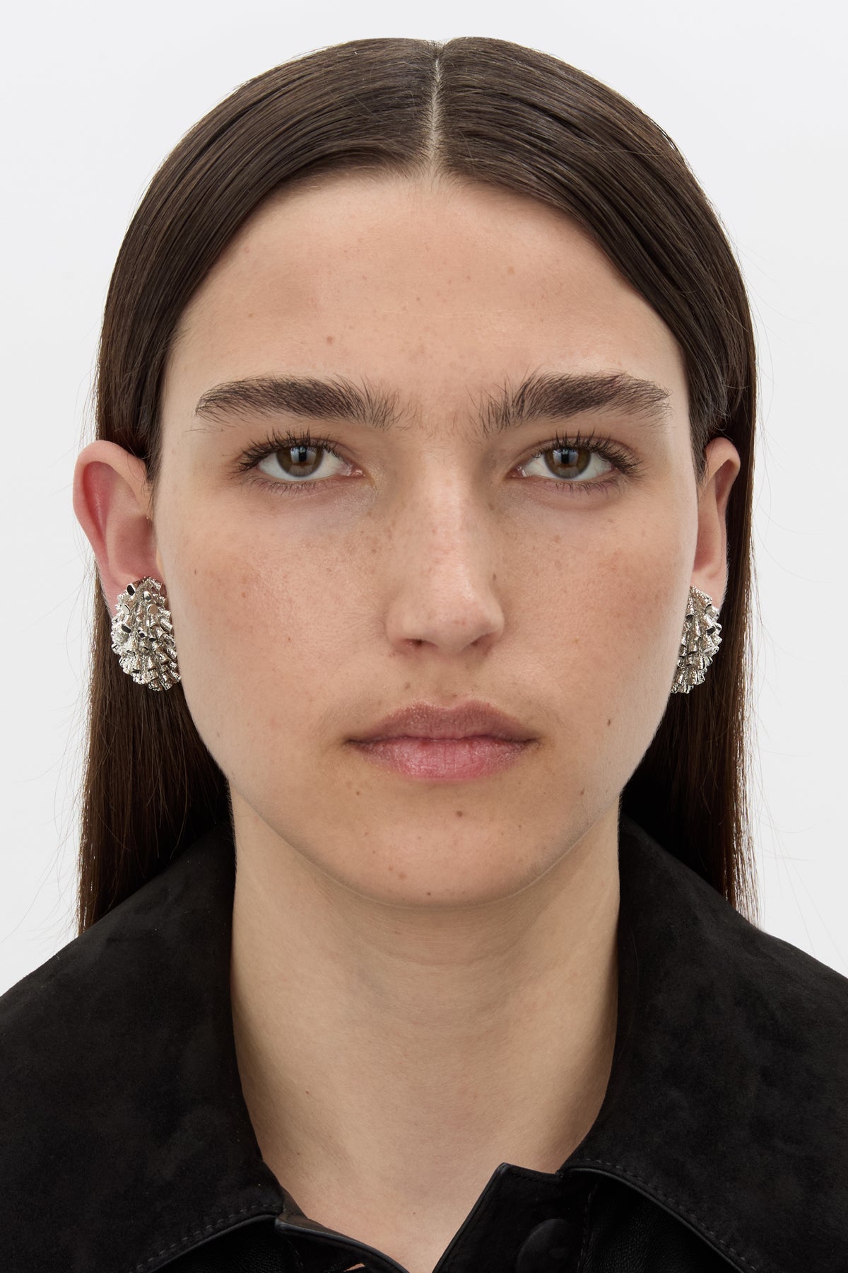 Front-styled view CAMILLA AND MARC Friesian Earrings.