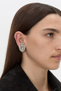 Styled view CAMILLA AND MARC Friesian Earrings.