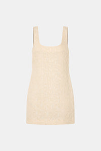 Ghost view CAMILLA AND MARC Gracia mini dress in cream.