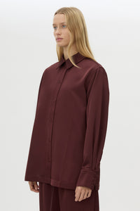 Ground Satin Long Sleeve Shirt