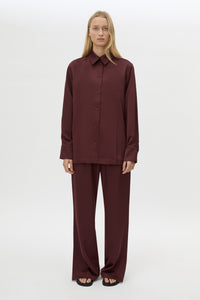 Ground Satin Long Sleeve Shirt