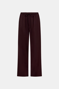 Ghost view CAMILLA AND MARC Ground Satin Pant in Black with relaxed fit.