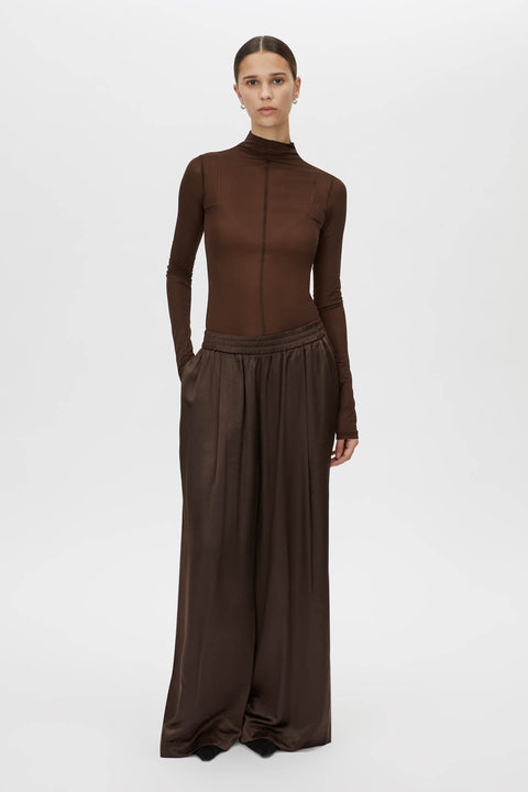 Dia Car Single Breasted Coat in Bitter Chocolate CAMILLA AND