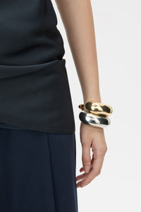 Koa Cuff - CAMILLA AND MARC Koa sculptural 18k gold plated arm cuff