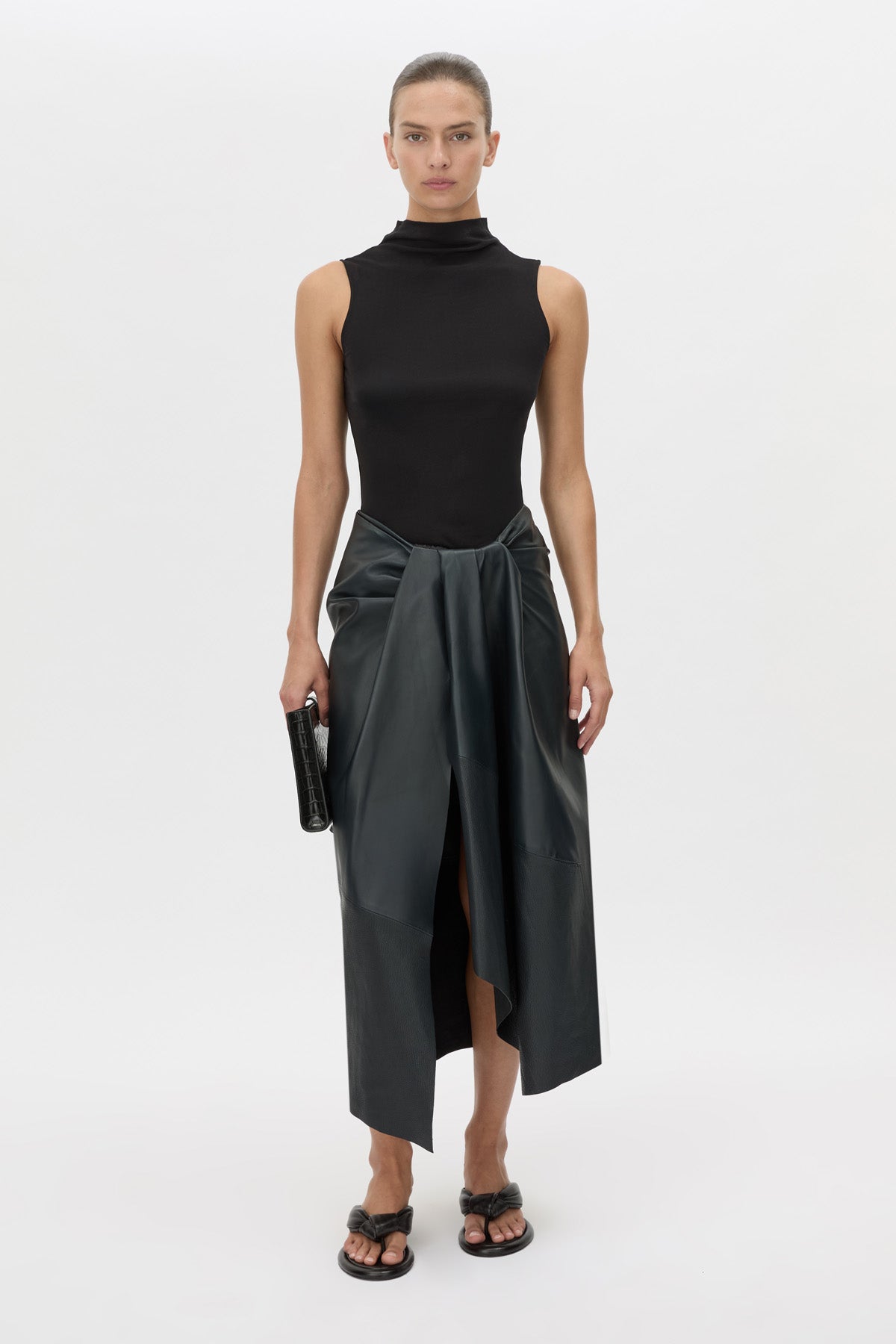 Lido Leather Skirt