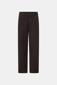 Ghost view CAMILLA AND MARC Locus Scuba Pant in Espresso with a mid‑rise fit and side‑stripe tape.