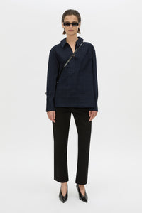 Lourdes Check Half Placket Shirt