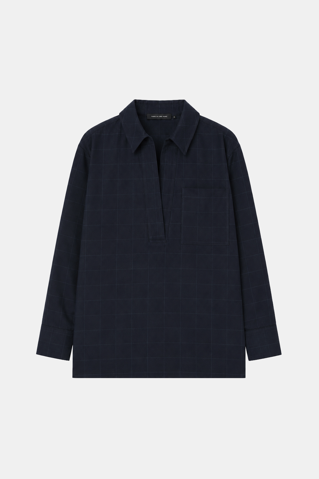 Lourdes Check Half Placket Shirt
