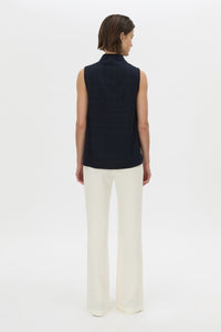 Lourdes Check Shell Top