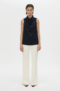 Lourdes Check Shell Top