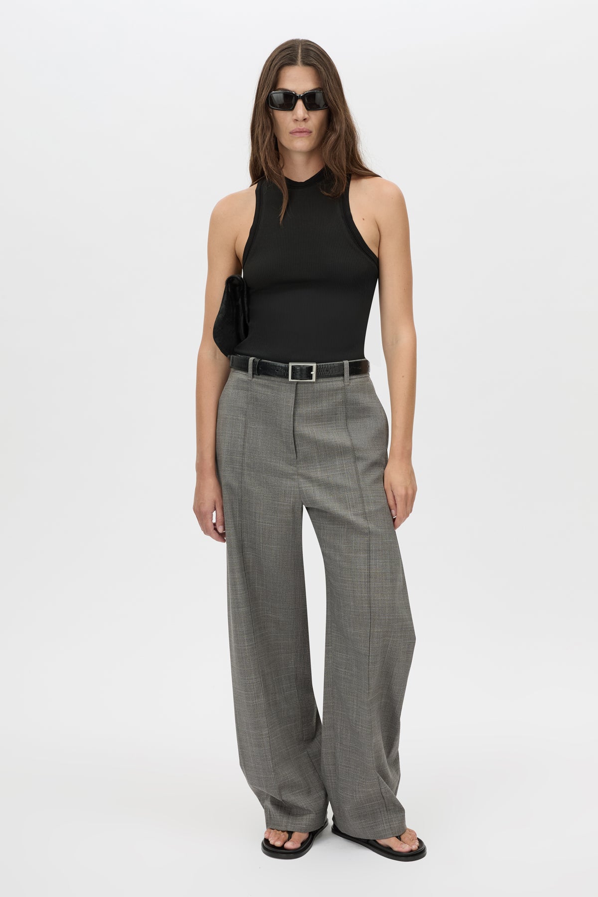 Luis Pant - CAMILLA AND MARC Luis charcoal tailored pant with belt loops