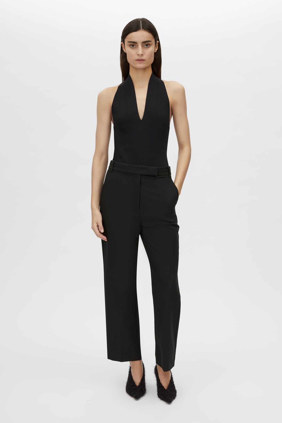 Mackinley Cropped Pant - CAMILLA AND MARC Mackinley high-waisted cropped pant in black