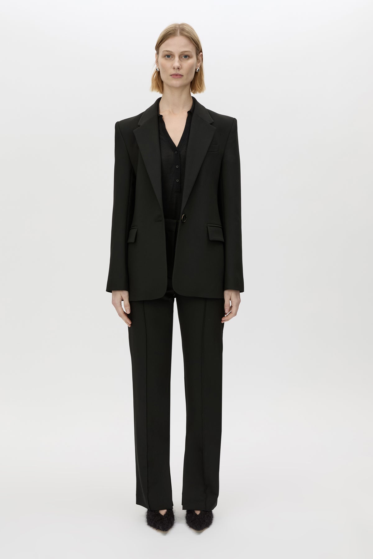 Mackinley Blazer - CAMILLA AND MARC Mackinley single-breasted blazer in black