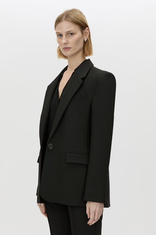 Mackinley Blazer - CAMILLA AND MARC Mackinley single-breasted blazer in black