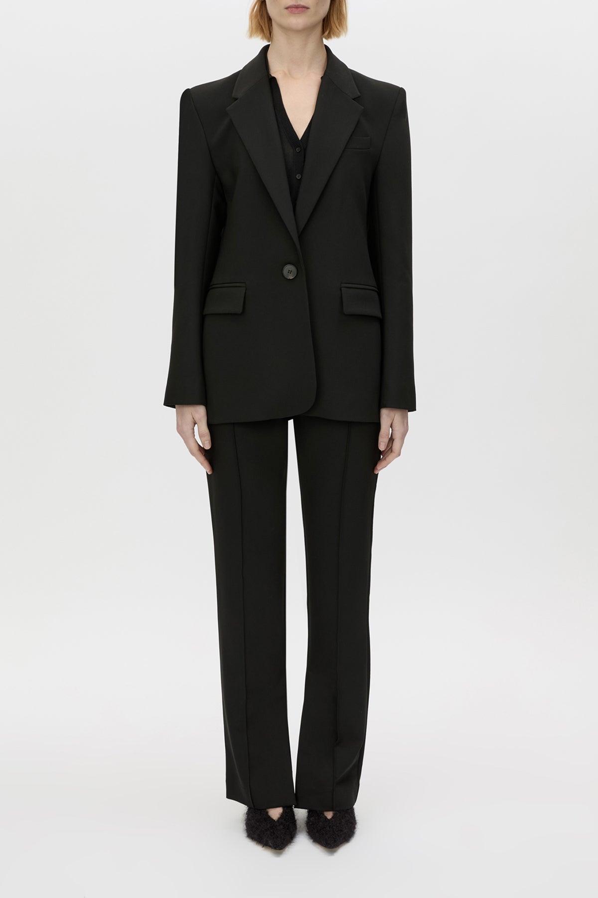 Mackinley Blazer - CAMILLA AND MARC Mackinley single-breasted blazer in black