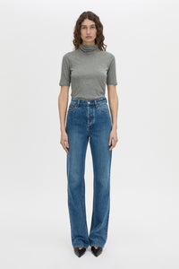 Front view CAMILLA AND MARC Manuela denim jean in dark classic blue.