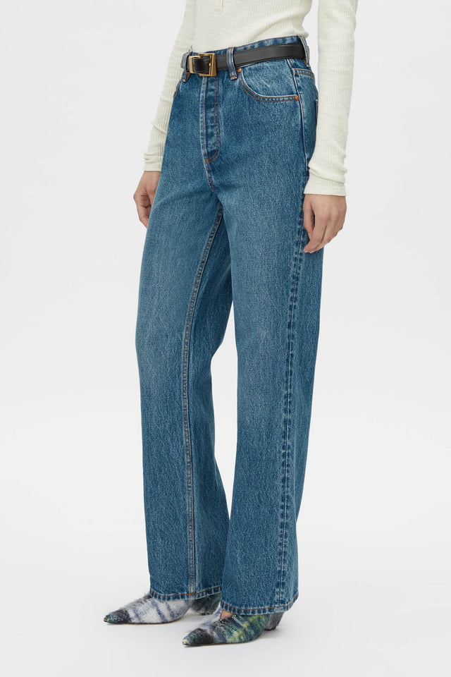 Manuela High Waisted Classic Jean in Mid Blue CAMILLA AND
