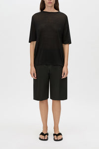 Marjorie Oversized Tee - CAMILLA AND MARC Marjorie lightweight jersey oversized short sleeve black tee