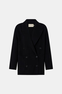 Ghost view CAMILLA AND MARC Memoria Short Coat in Black styled without scarf