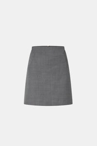 Meyer Mini Skirt - CAMILLA AND MARC Meyer high-waisted charcoal grey mini skirt with panel detailing