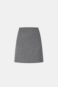 Ghost view CAMILLA AND MARC Meyer Mini Skirt in Charcoal Grey with a high‑waisted cut and panel detailing.