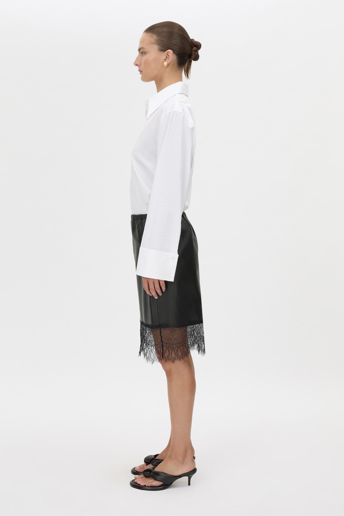Nes Leather Skirt