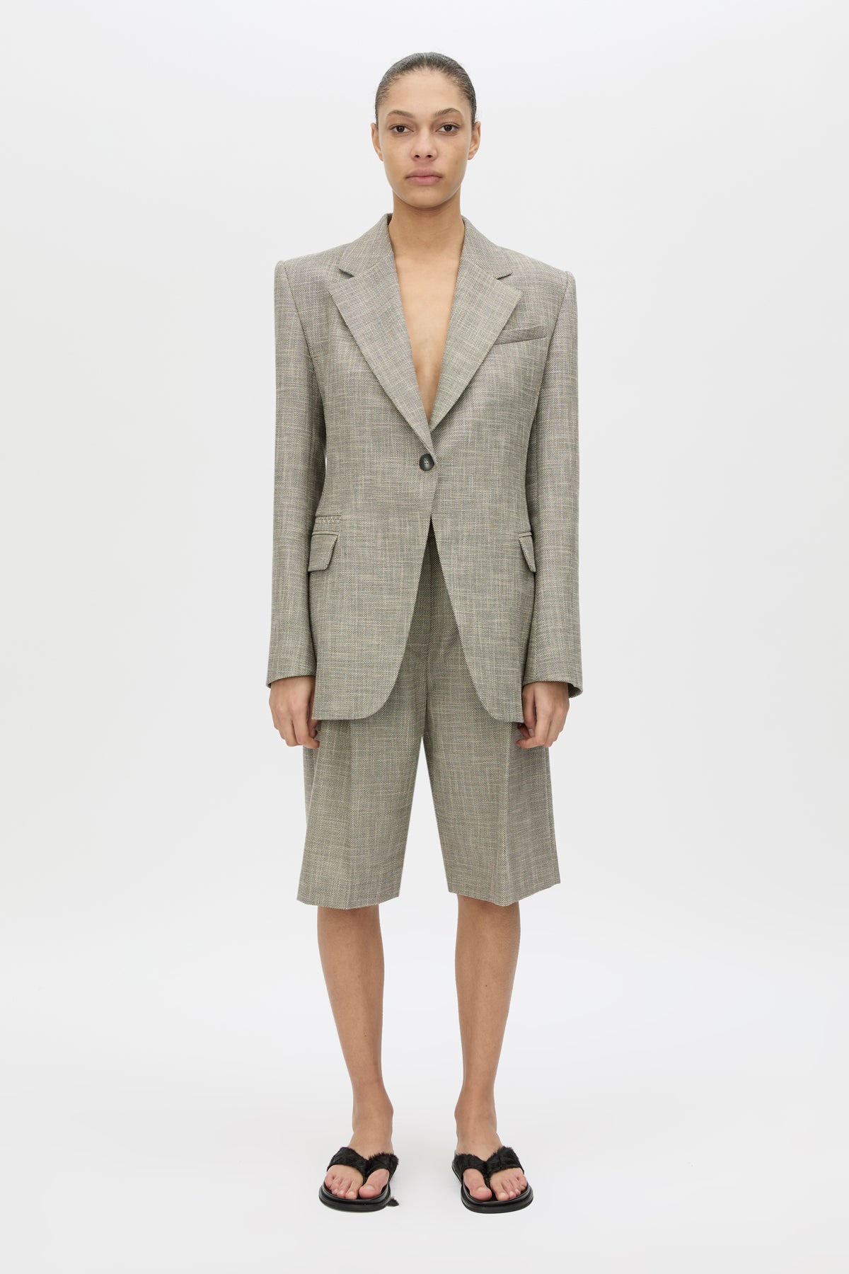 Nestor Blazer - CAMILLA AND MARC Nestor single breasted fitted blazer in chocolate marle