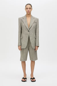 Nestor Blazer - CAMILLA AND MARC Nestor single breasted fitted blazer in chocolate marle