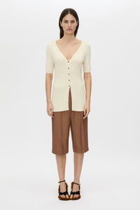 Nimbus Buttoned Short Sleeve Top