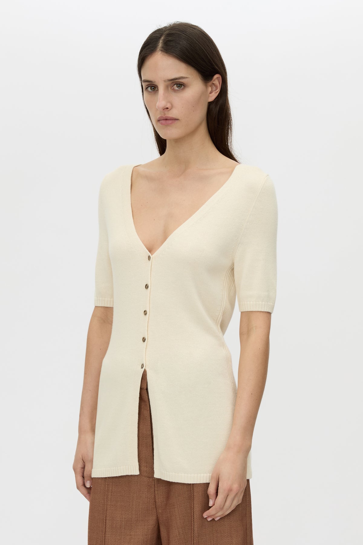 Nimbus Buttoned Short Sleeve Top