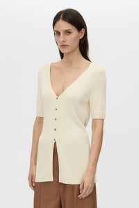 Nimbus Buttoned Short Sleeve Top