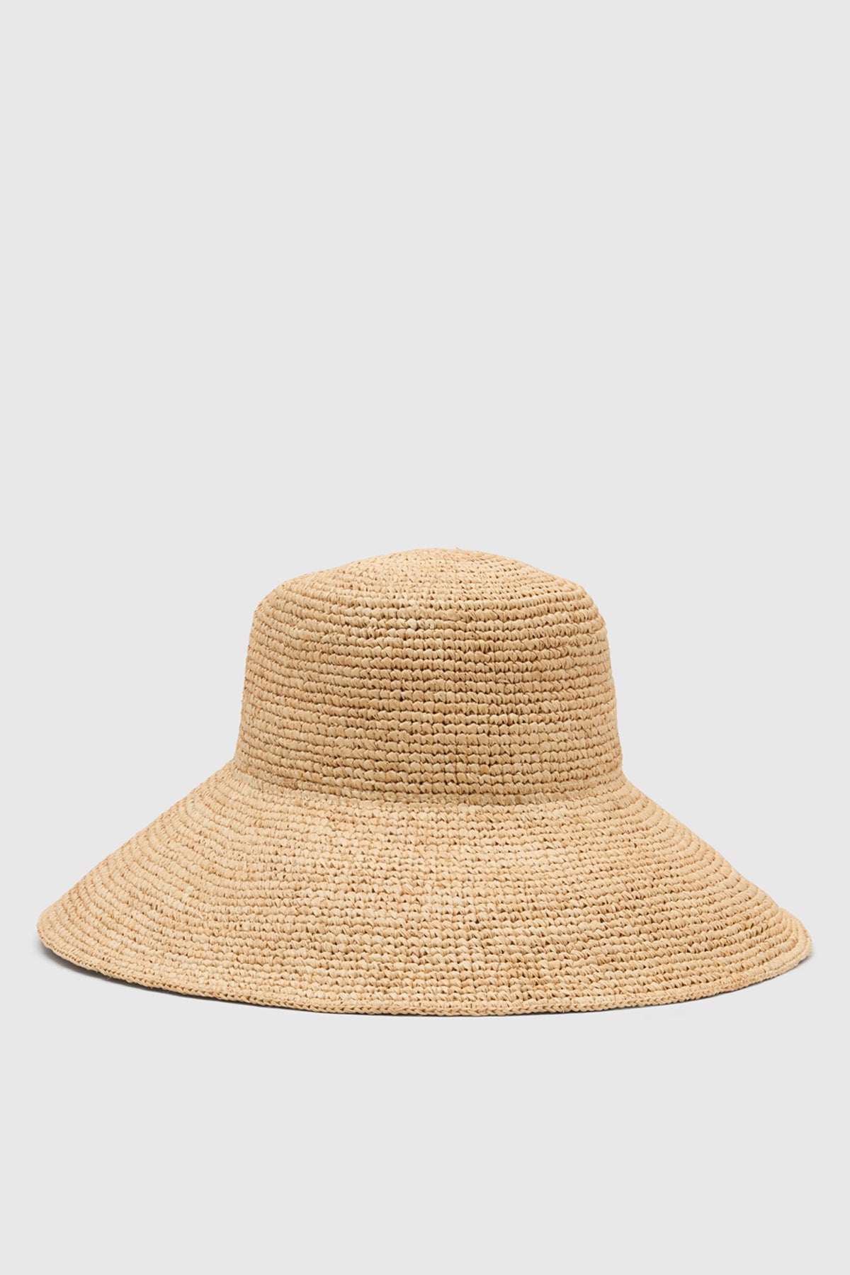 Oasis Hat - CAMILLA AND MARC Oasis woven wide brim straw hat in natural raffia