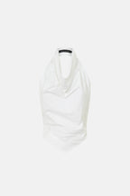 Onesto Cowl Neck Backless Top