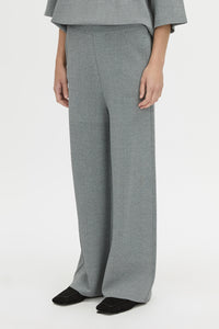 Cropped view CAMILLA AND MARC Onyi Marle Knit Lounge Pant in grey marle.
