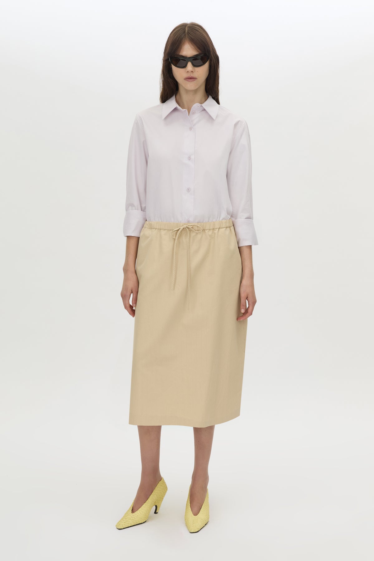 Oren Stripe Midi Skirt