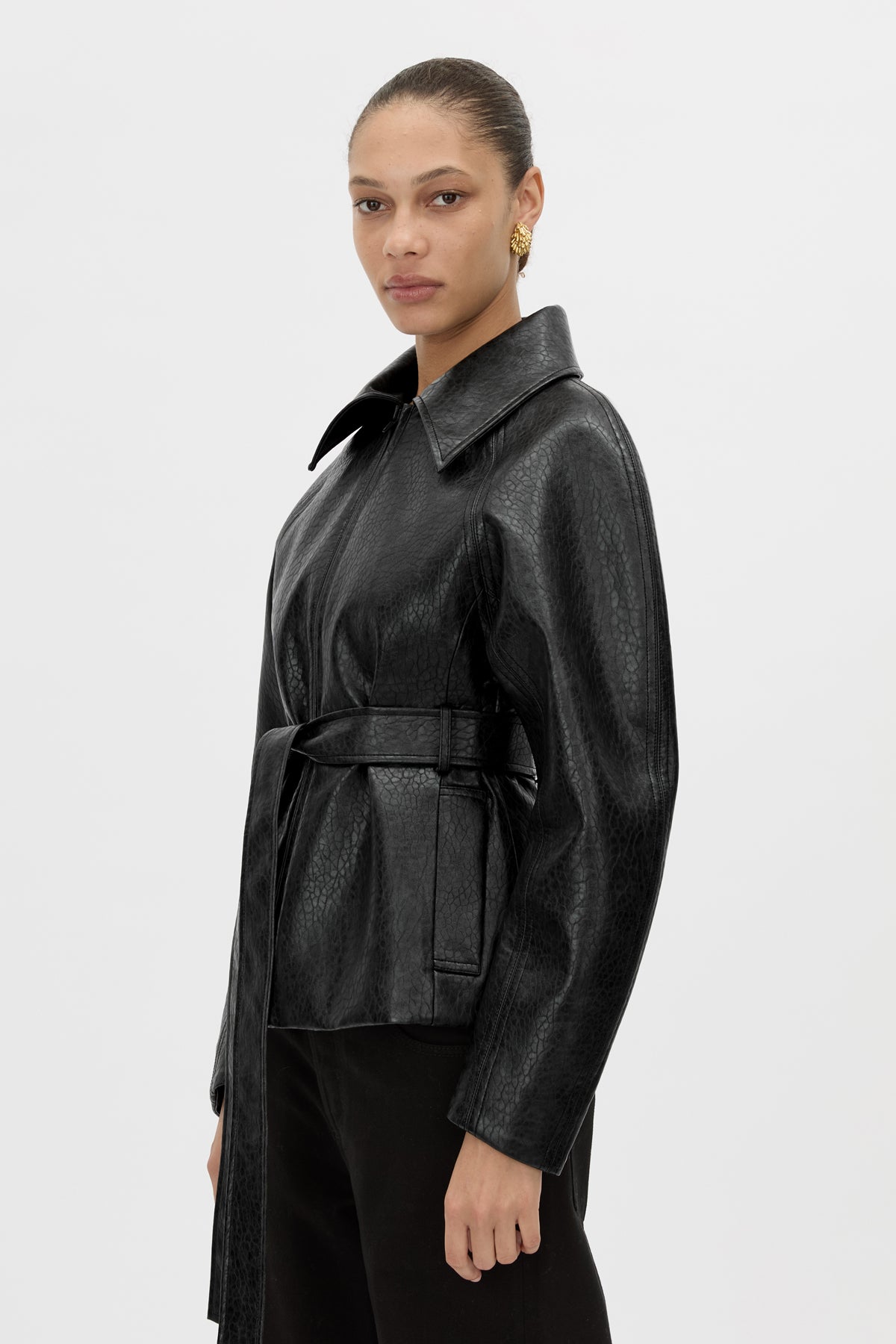 Oreno Croc Belted Jacket