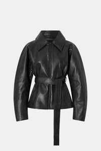 Oreno Croc Belted Jacket