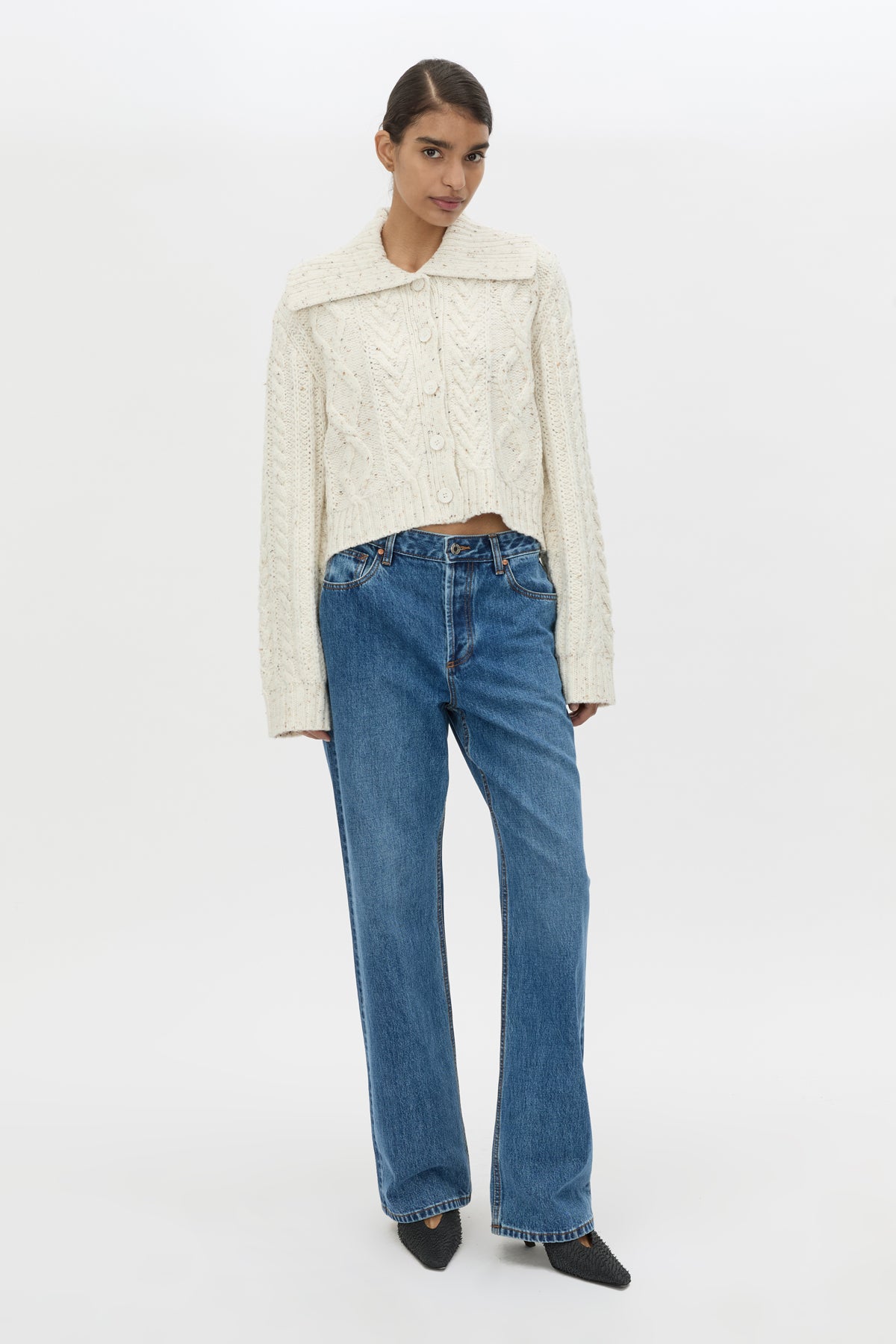 Oria Knit Cardigan in Marble - CAMILLA AND MARC® C&M