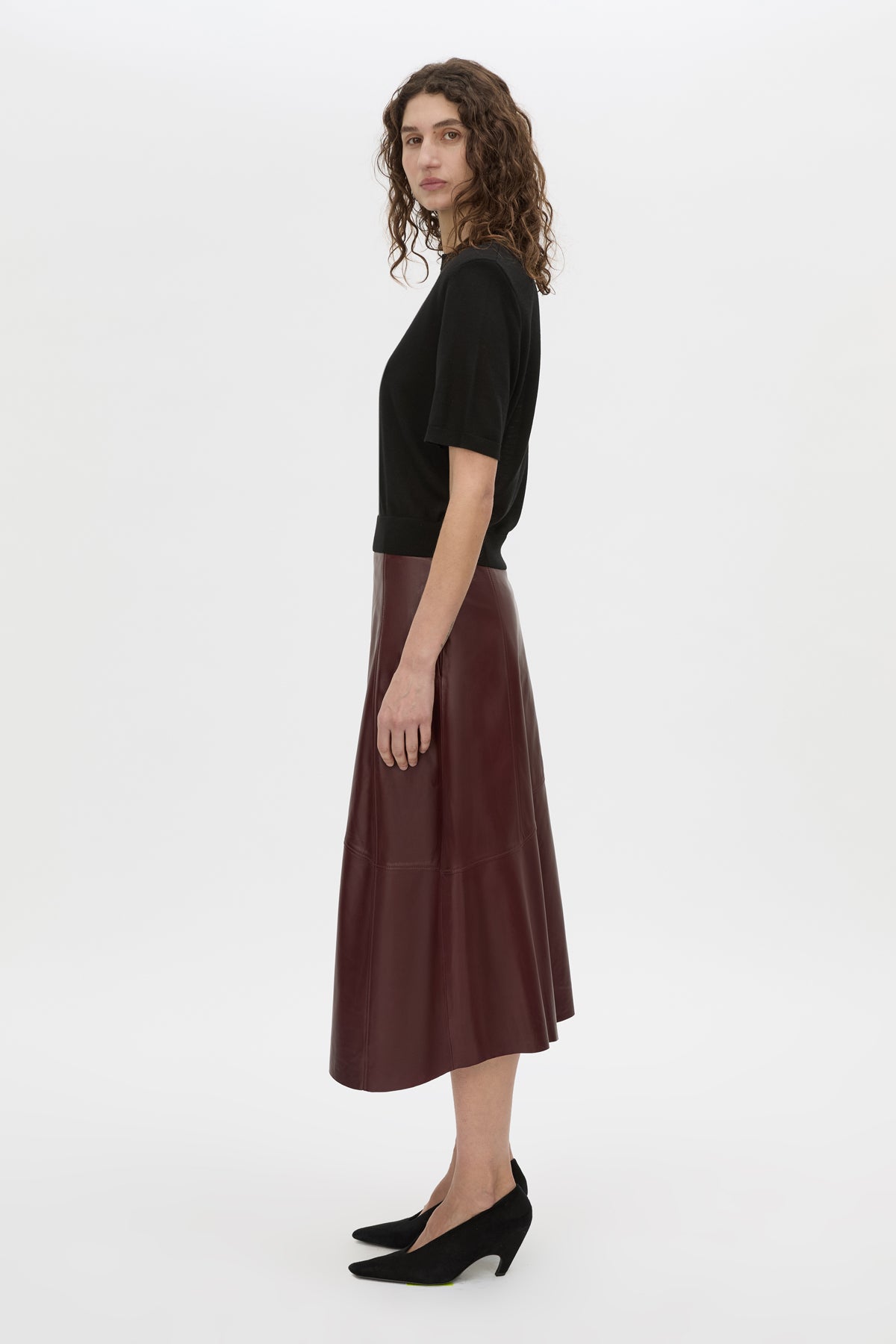 Orrin Leather Skirt