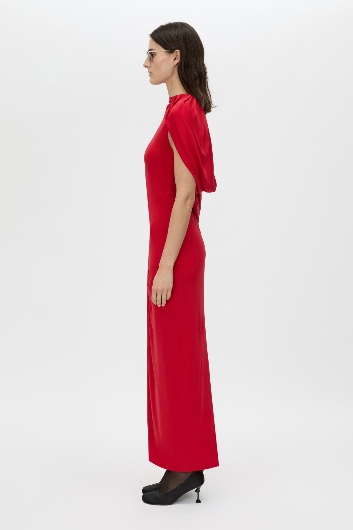 Paloma Draped Sleeve Dress