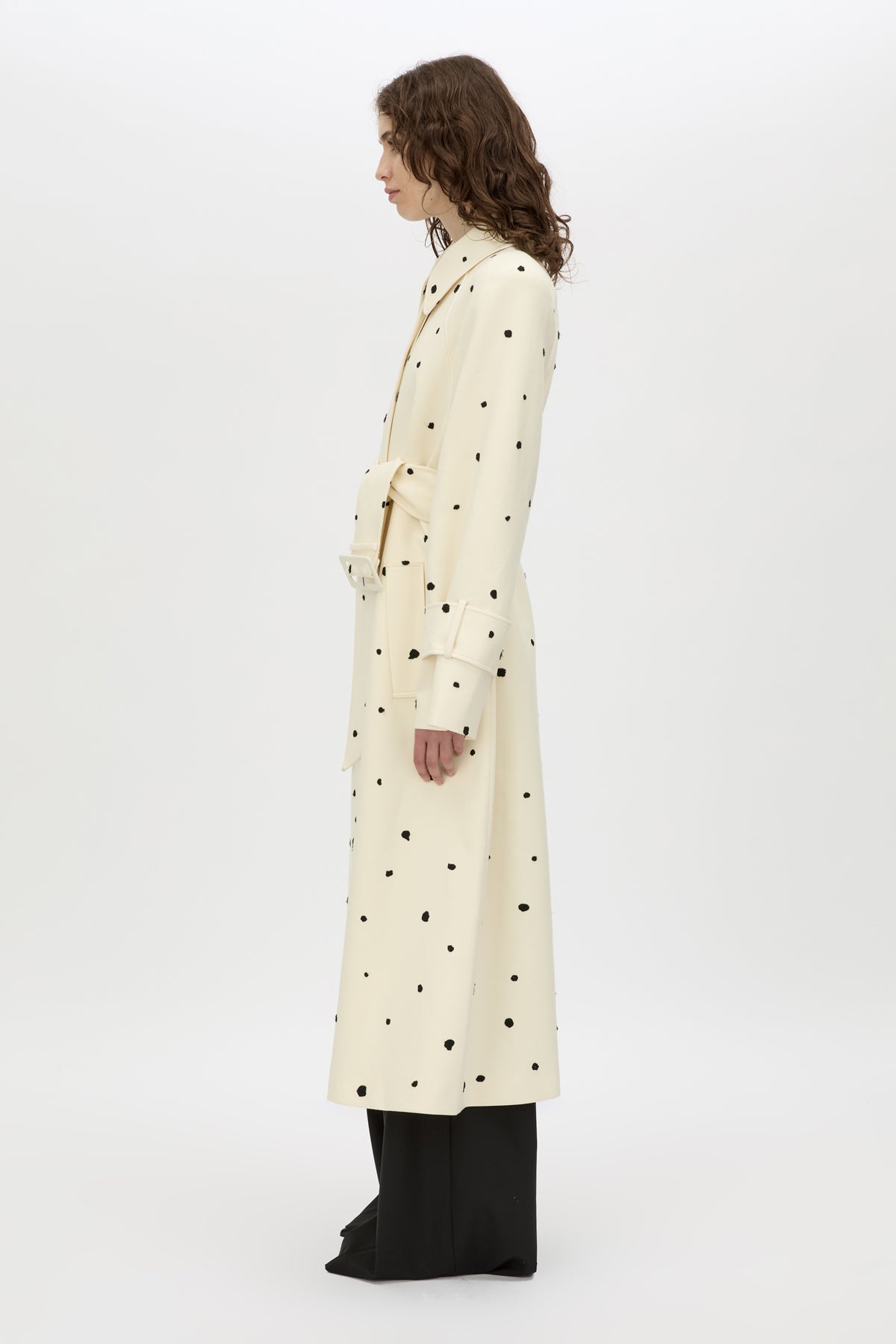 Ponza Coat - CAMILLA AND MARC Ponza eggshell trench coat with detachable fringe detail