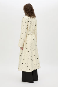 Ponza Coat - CAMILLA AND MARC Ponza eggshell trench coat with detachable fringe detail
