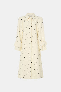 Ponza Coat - CAMILLA AND MARC Ponza eggshell trench coat with detachable fringe detail