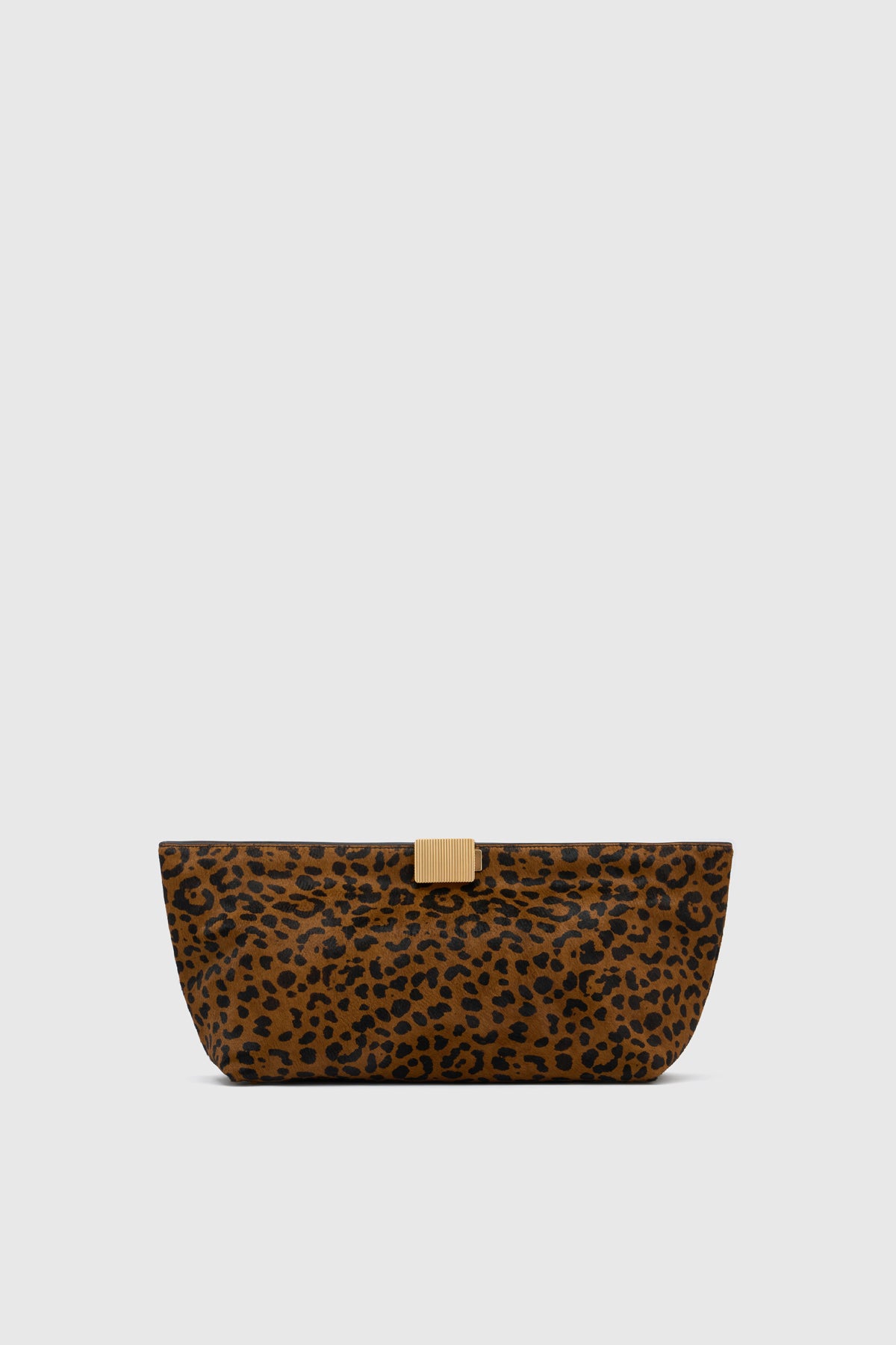 Poppy Leopard Clutch - CAMILLA AND MARC Poppy leopard clutch with pony finish fabrication