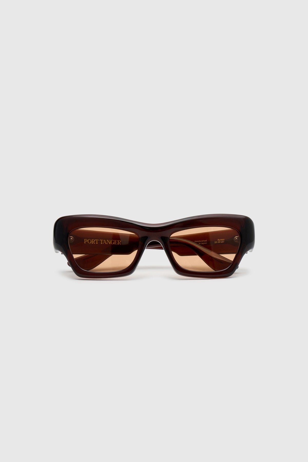 Ghost View - CAMILLA AND MARC Port Tanger Ayreen Sunglasses in Bunaa Acetate with an Amber Lens.