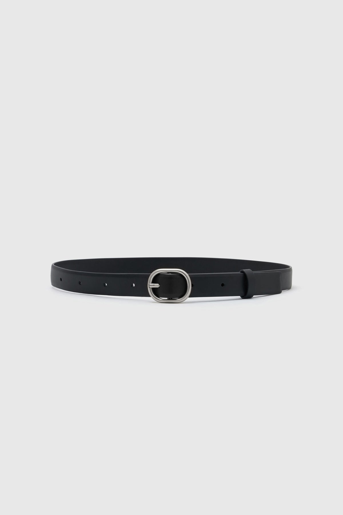 Rae Belt - CAMILLA AND MARC Rae matte leather belt with silver oval buckle