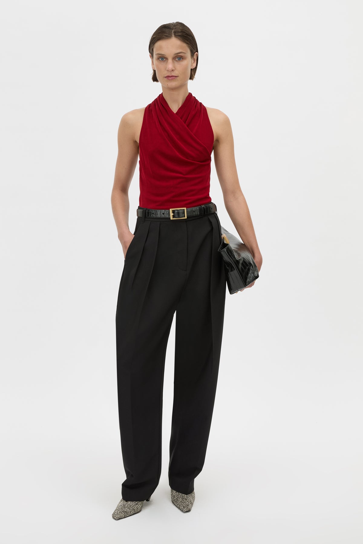 Ravine Wrap Neck Bodysuit