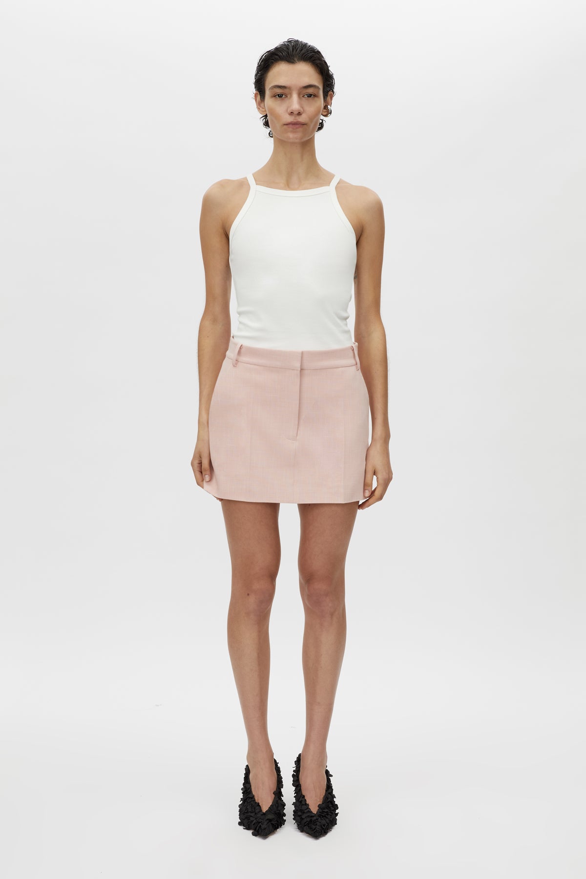 Rode Skirt - CAMILLA AND MARC Rode mid-waist tailored pink mini skirt
