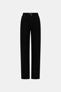 Ghost view CAMILLA AND MARC Rune Denim Jean in Black with a mid‑rise straight‑leg fit.
