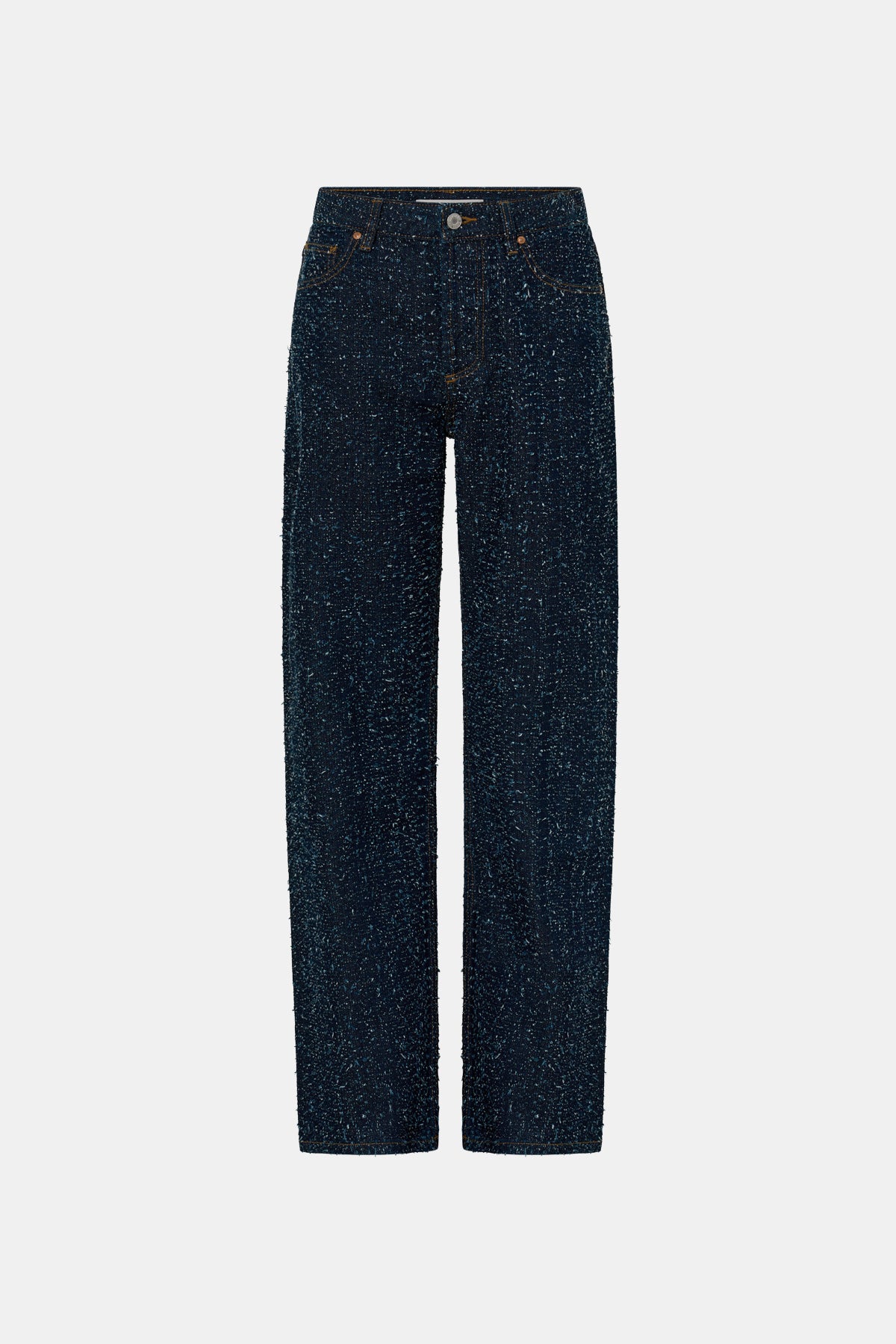 Ghost view CAMILLA AND MARC Rune Denim Jean in Indigo Neps with 100% textured cotton denim fabrication.